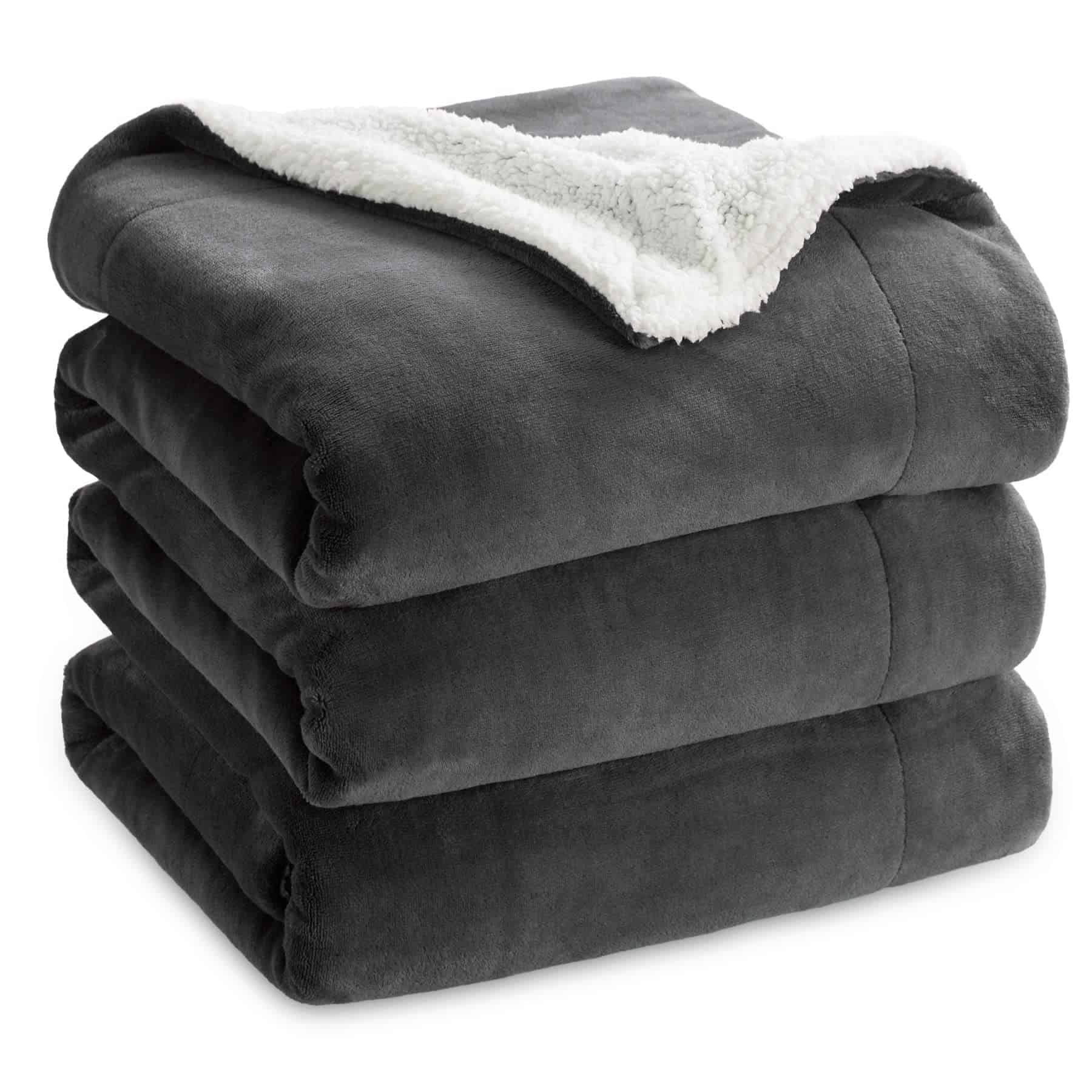 Mantas de Sherpa Fleece tamaño Queen para Cama - Gruesa y
