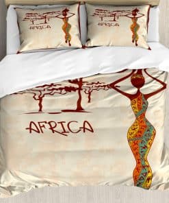 Juego de funda de edredón Ambesonne African, Ilustración