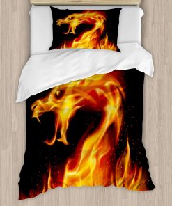 Juego de Funda de Edredón Ambesonne Dragon, Criatura