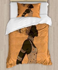 Juego de Funda Nórdica Ambesonne Africana, Mujer Indígena