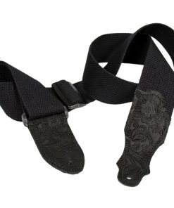Correa de guitarra de algodón de 2" Franklin - Negro con