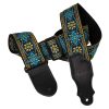 Correa de Guitarra Franklin - Retro Folk 2" - Turquesa con