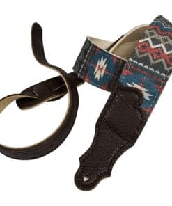 Correa de guitarra Franklin - 2" Old Aztec - Azul/Rojo con