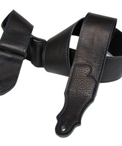 Correa para guitarra Franklin Strap de 2" de cuero negro