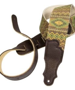 Correa de guitarra Franklin - 2" Old Aztec - Oliva con