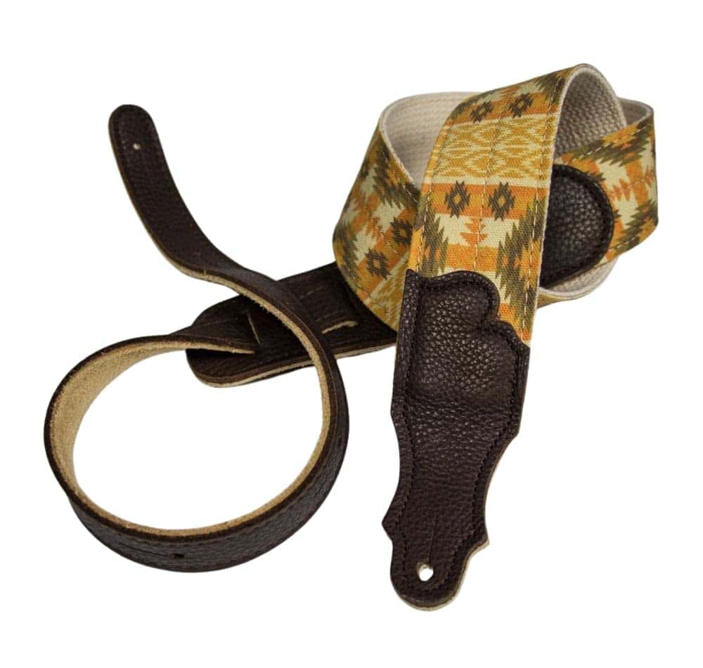 Correa para guitarra Franklin Strap - 2" Old Aztec - Dorado