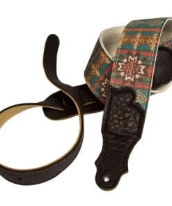 Correa de Guitarra Franklin - 2" Old Aztec - Turquesa con