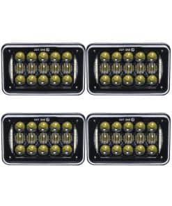 Faros LED Rectangulares 60W 4X6 pulgadas para H4651 H4652