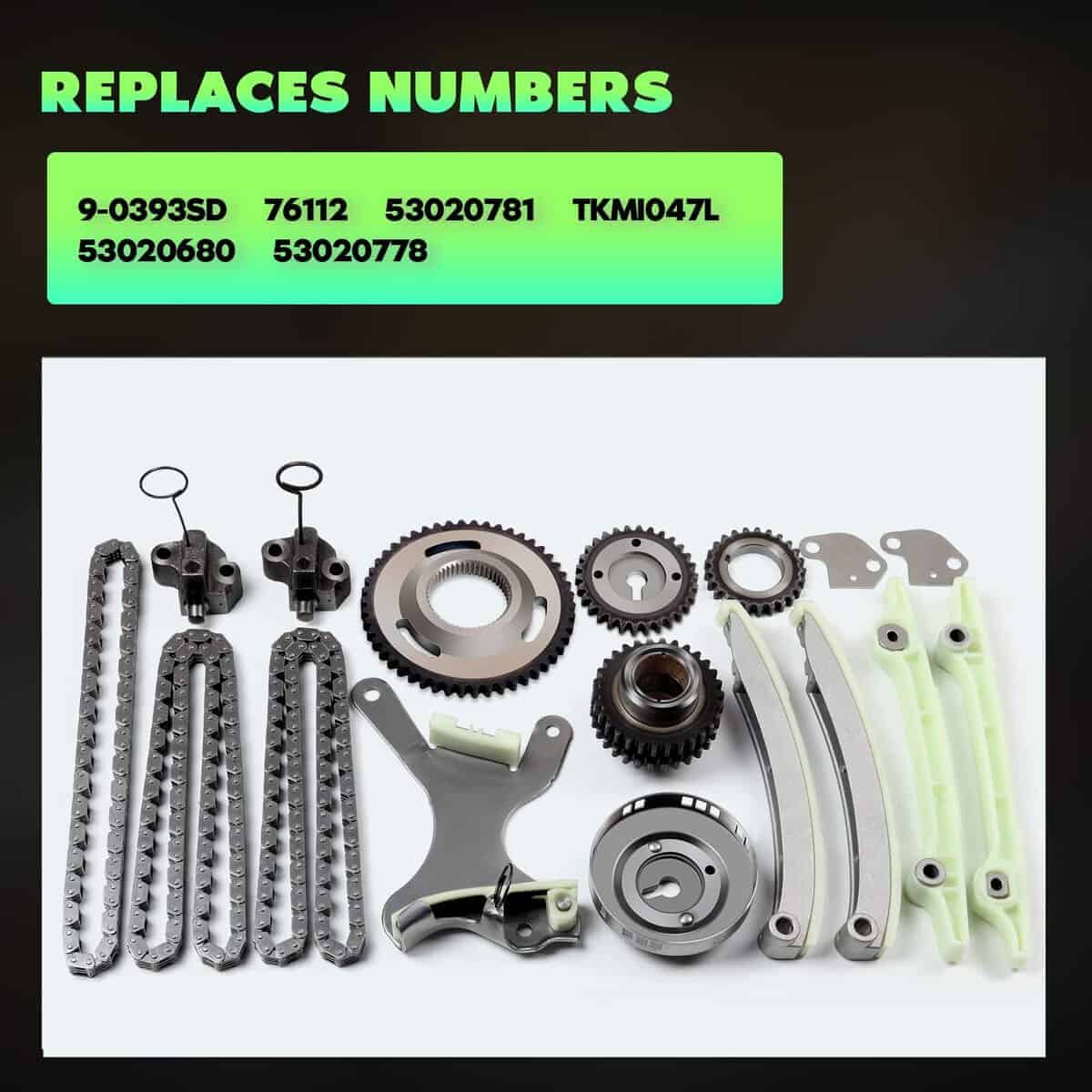 Kit de Cadena de Tiempo SCITOO TKMI047L con Tensor Guía - Imagen 5