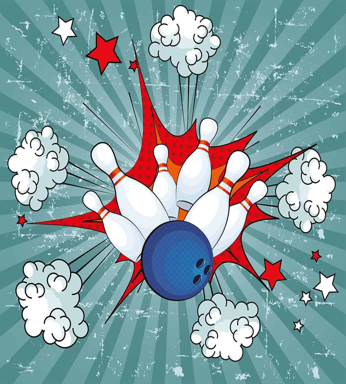 Ambesonne Juego de Funda nórdica de Fiesta de Bolos, Imagen - Imagen 3