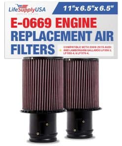 Filtro de aire de motor lavable/reutilizable de reemplazo