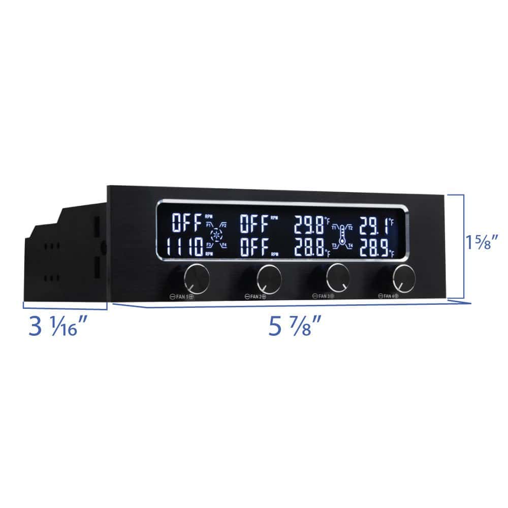 Controlador de Ventilador de 4 Canales Kingwin con LED, Se - Imagen 10