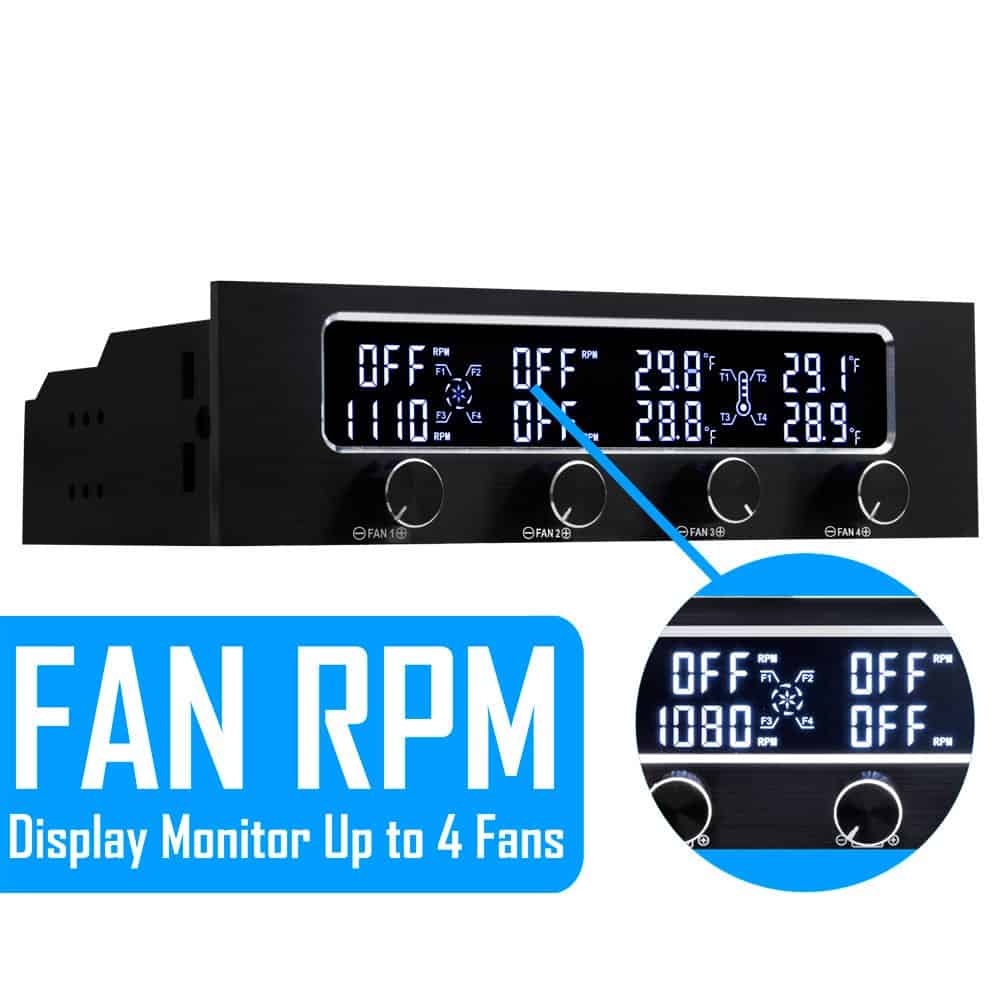 Controlador de Ventilador de 4 Canales Kingwin con LED, Se - Imagen 6