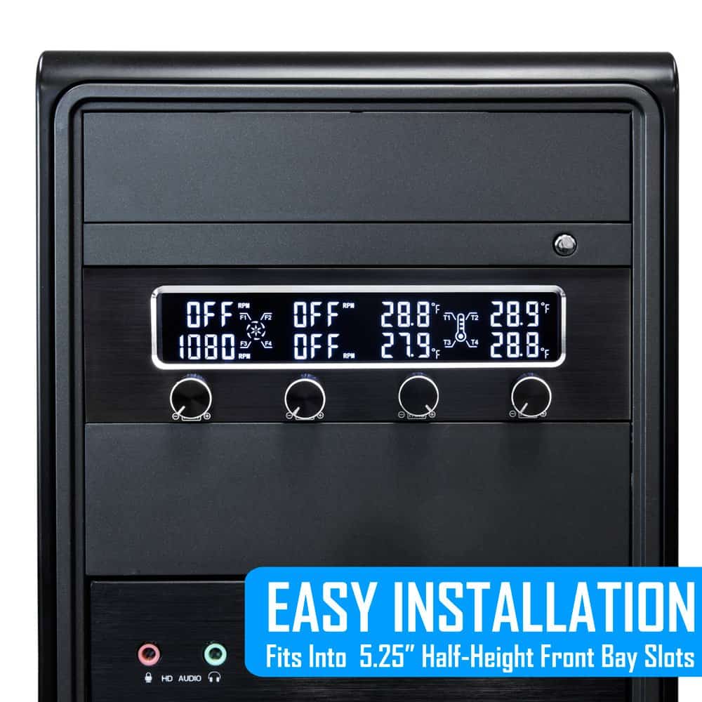 Controlador de Ventilador de 4 Canales Kingwin con LED, Se - Imagen 5