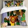 Set de Funda nórdica Ambesonne Zoo, Animales en la Jungla