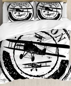 Juego de Funda nórdica Ambesonne Vintage Airplane, Diseño