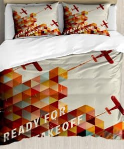 Set de Funda Nórdica Ambesonne Vintage Airplane, Listo para