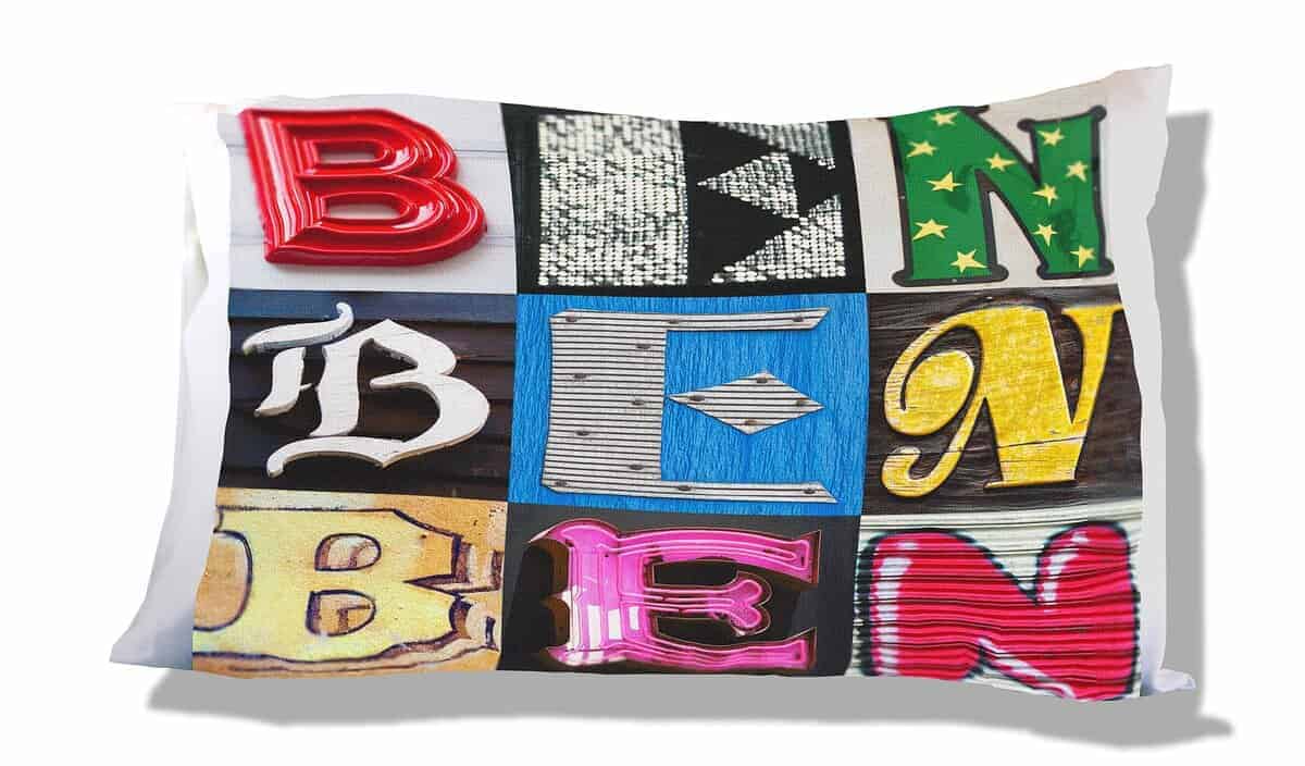 Funda de Almohada Personalizada BEN - nombre en fotos de