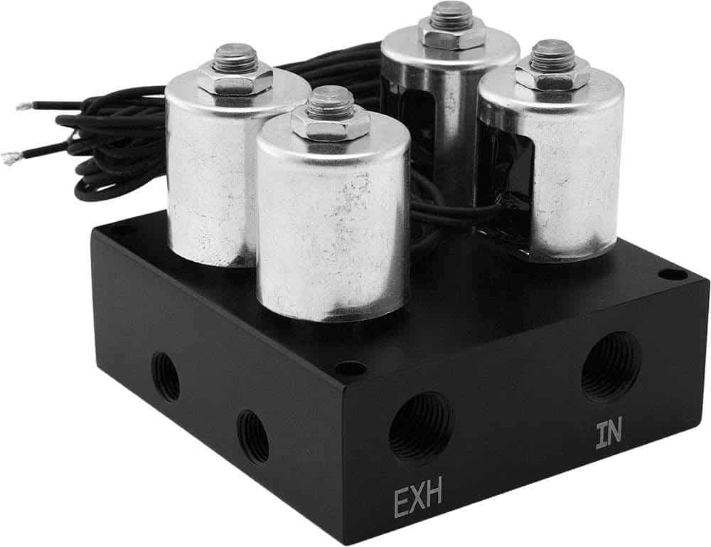 Vixen Air Suspension Valve Manifold 1/4" NPT Kit con 4 - Imagen 4