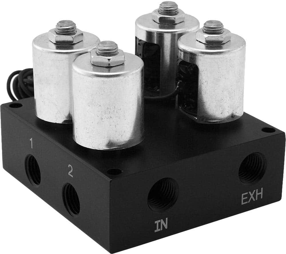 Vixen Air Suspension Valve Manifold 1/4" NPT Kit con 4 - Imagen 3