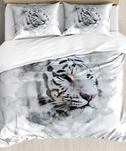 Set de Funda de Edredón Ambesonne de Animales, Retrato de