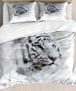 Juego de funda nórdica Ambesonne, Retrato de un Tigre