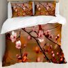 Set de Funda Nórdica Ambesonne Nature, Árbol de Cerezo