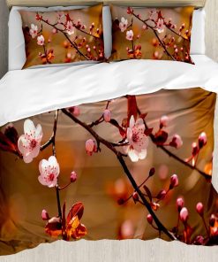 Set de Funda Nórdica Ambesonne Nature, Árbol de Cerezo