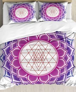 Juego de Funda Nórdica Ambesonne Lotus, Ilustración de