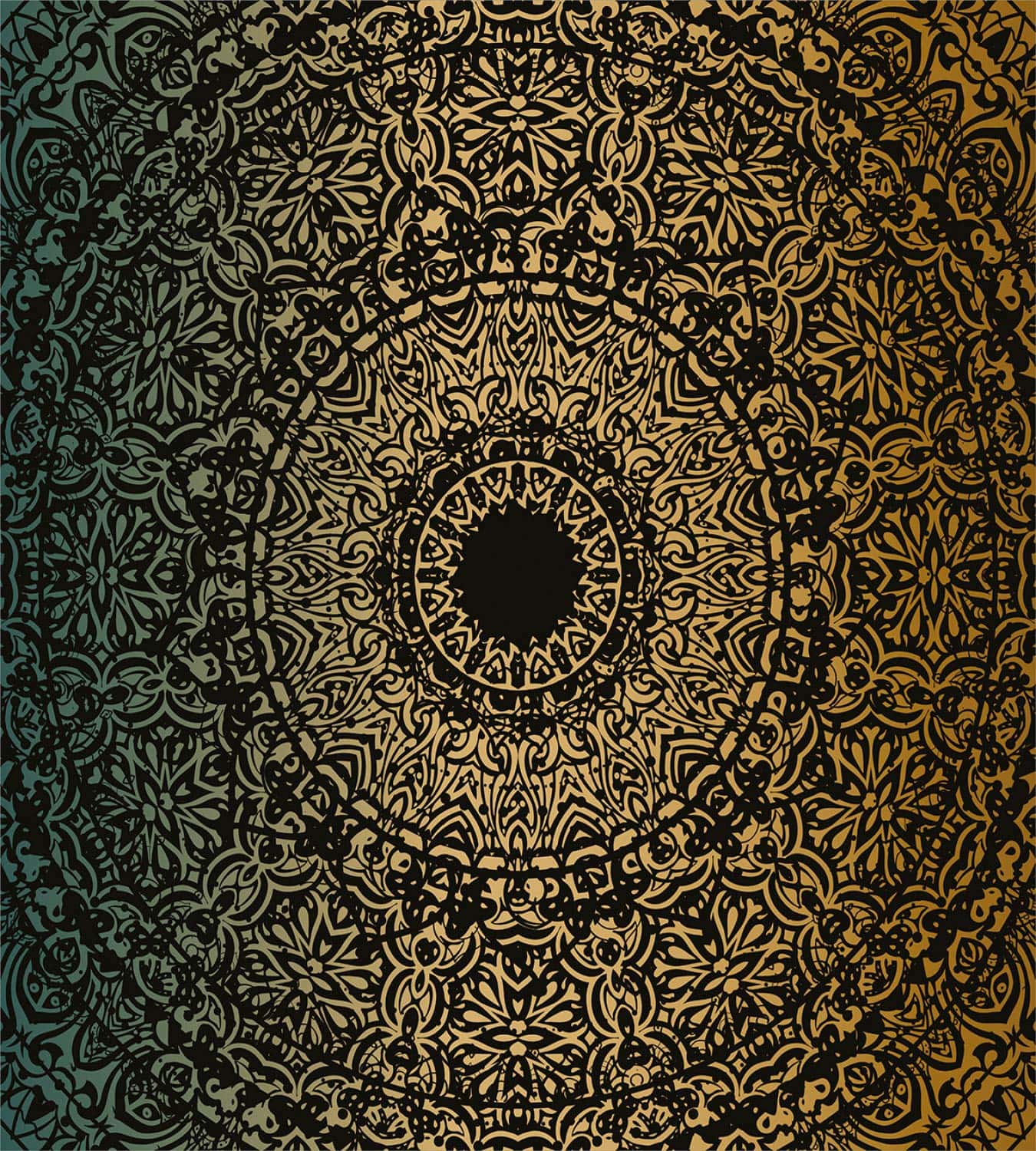 Juego de Funda nórdica Ambesonne Mandala, Diseño Redondo - Imagen 3