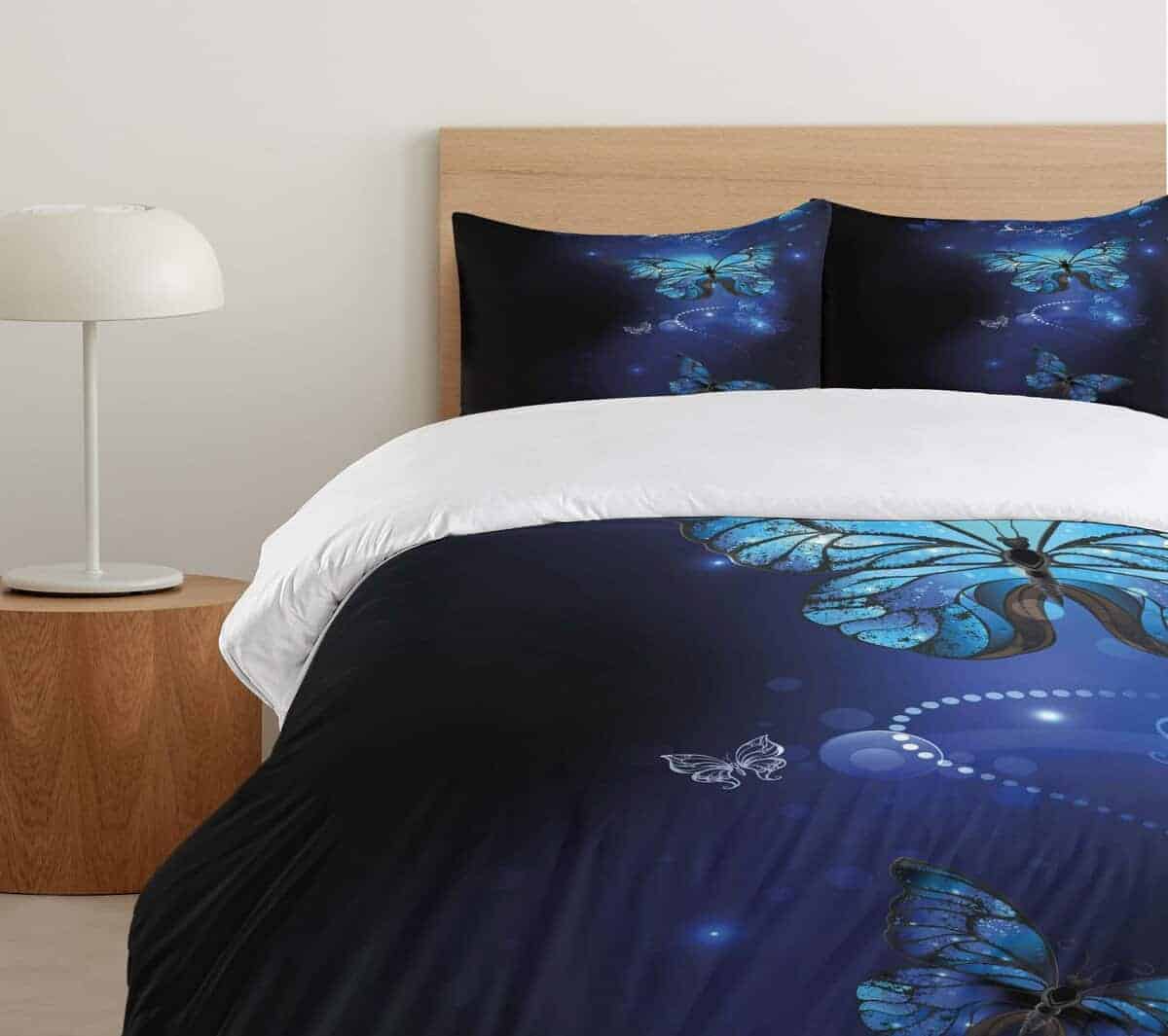 Juego de Funda de Edredón Ambesonne Azul Oscuro, - Imagen 6