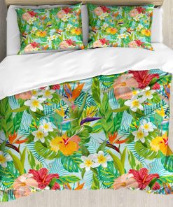 Juego de Funda de Edredón Ambesonne Leaf, Estilo Vintage de