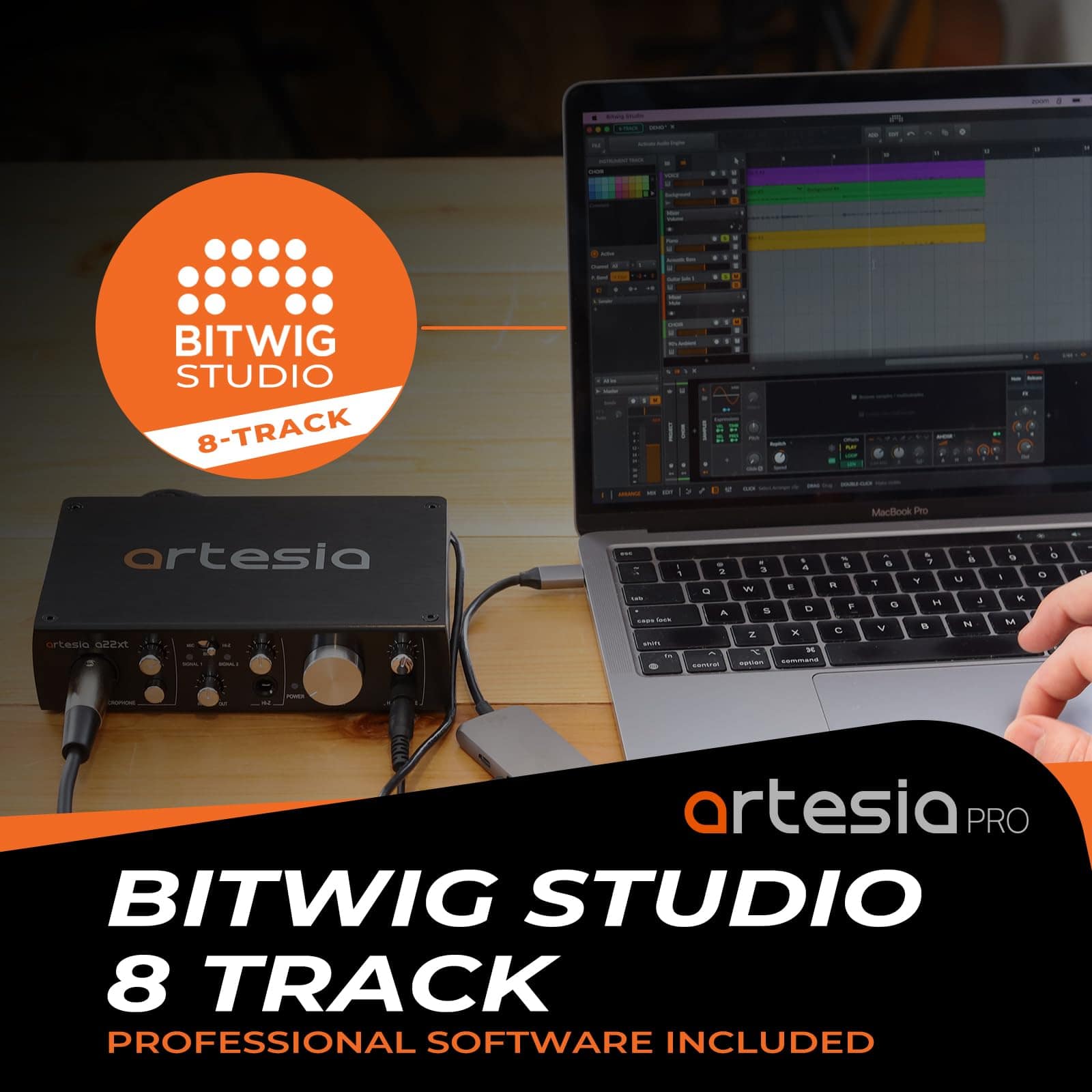 Interfaz de Audio USB Artesia A22xt con Grabación de Alta - Imagen 8