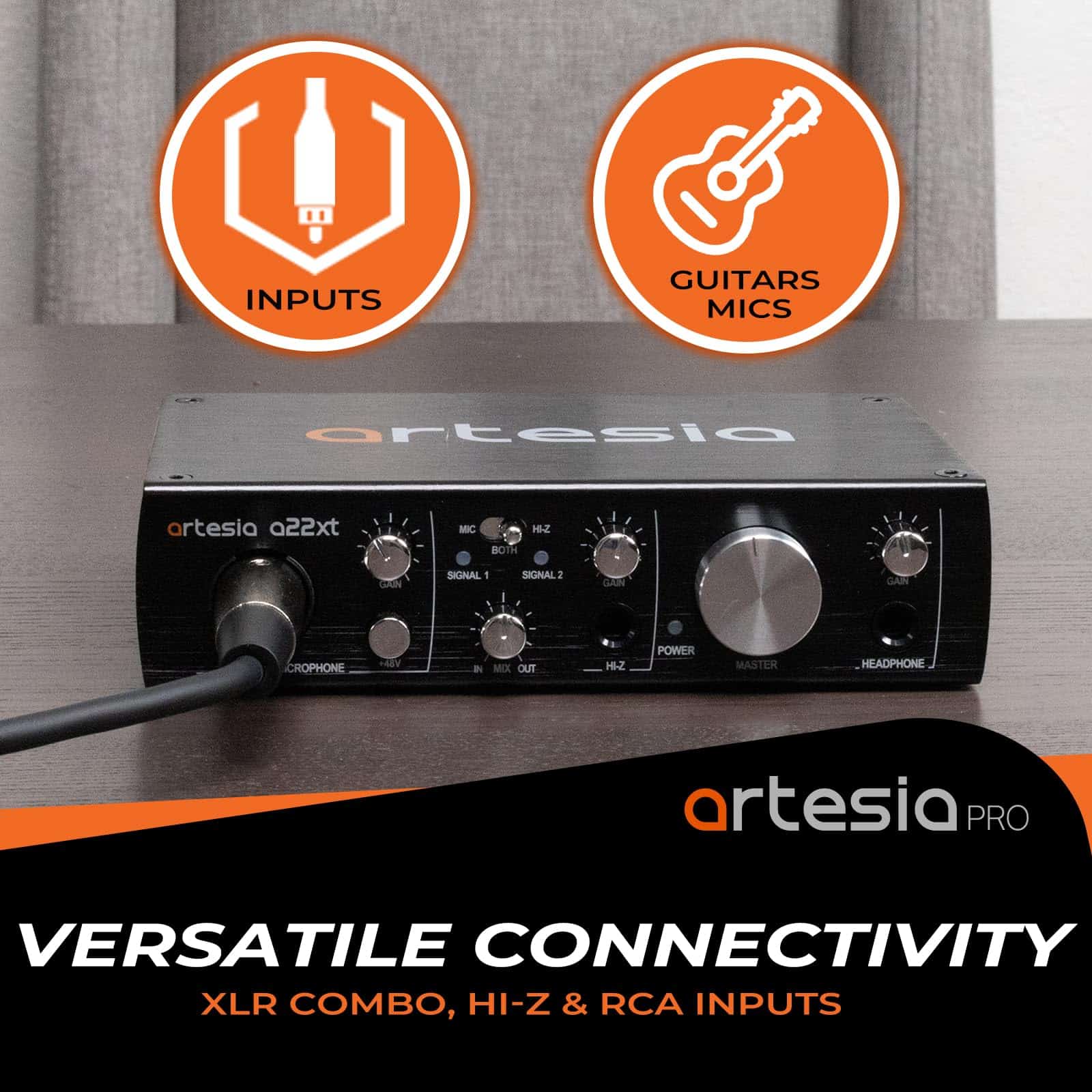 Interfaz de Audio USB Artesia A22xt con Grabación de Alta - Imagen 3