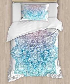 Juego de Funda de Edredón Ambesonne Lotus, Diseño de Loto