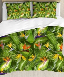 Set de Funda nórdica Ambesonne Leaf, Bosque Fresco