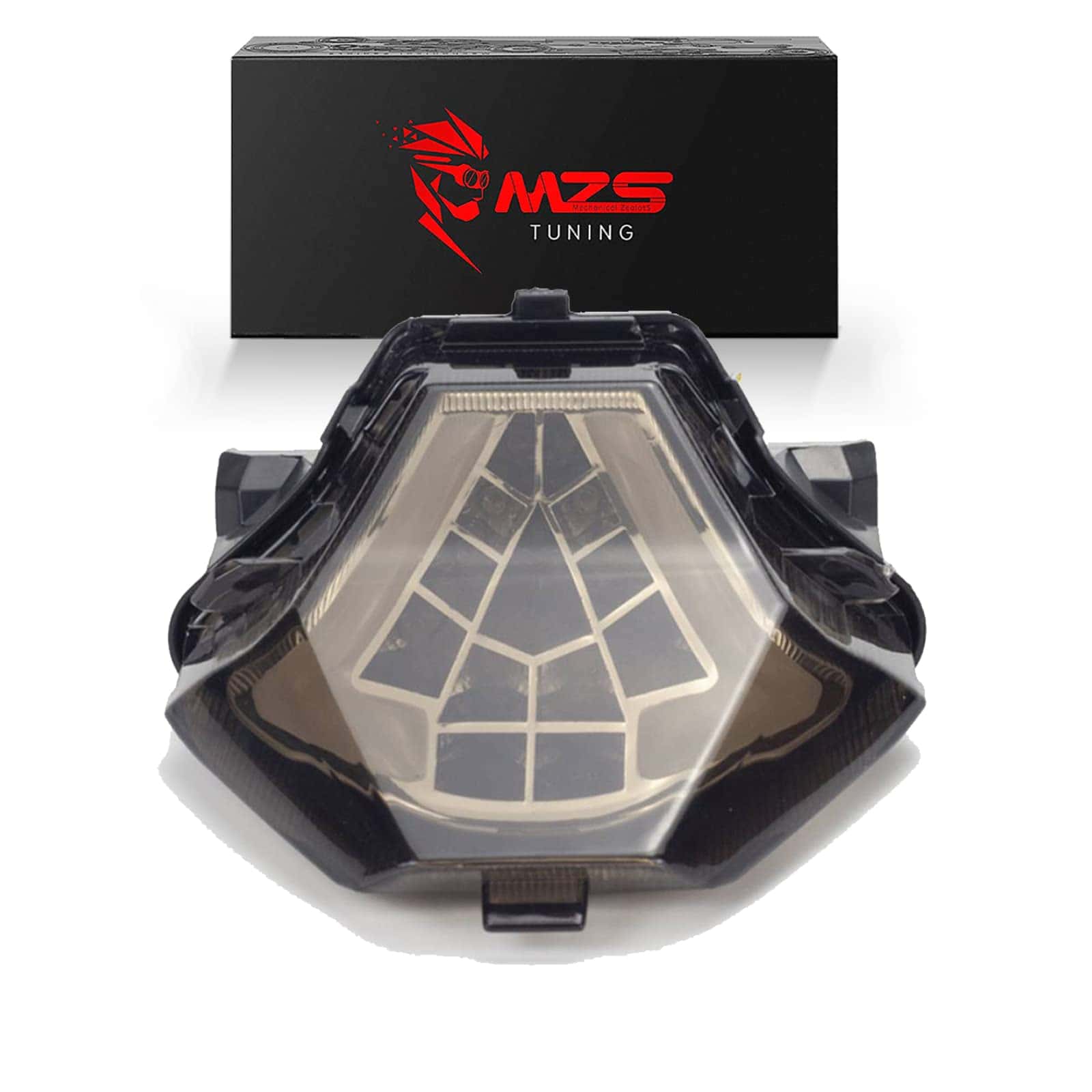 MZS Luz Trasera de Motocicleta, Señal de Giro LED Integrada