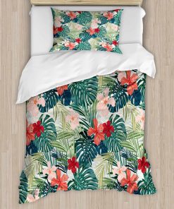 Juego de Funda Nórdica Ambesonne Leaf, Tema de Vacaciones