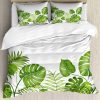 Juego de Funda de Edredón Ambesonne Leaf, Hojas de Bosque