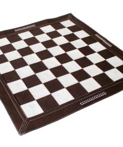 Stonkraft - 19" x 19" - Ajedrez de Cuero Genuino - Color