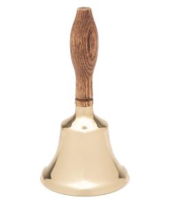Campana de mano sólida Bevin Bells con mango de madera,