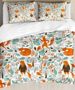 Juego de Funda Nórdica Ambesonne Fox, Divertido Zorro