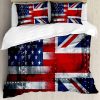 Juego de Funda Nórdica Ambesonne Unión Jack, Composición de