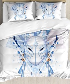 Juego de Funda nórdica Ambesonne Kabuki, Forma de Zorro