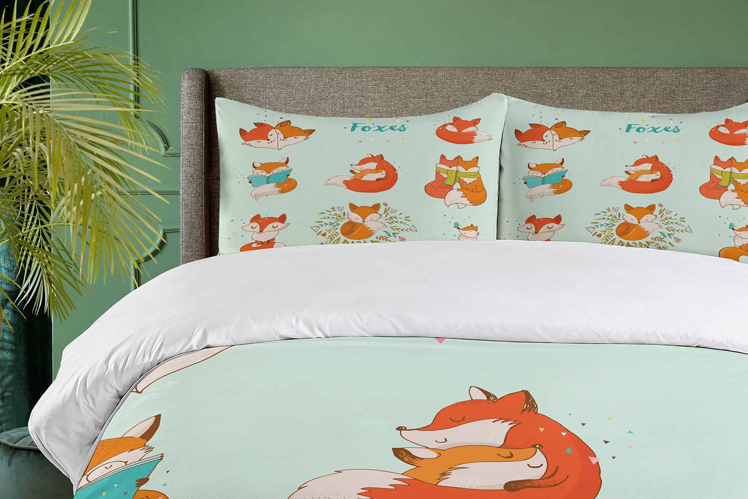 Juego de Funda Nórdica Ambesonne Fox, Personajes de Zorros - Imagen 4