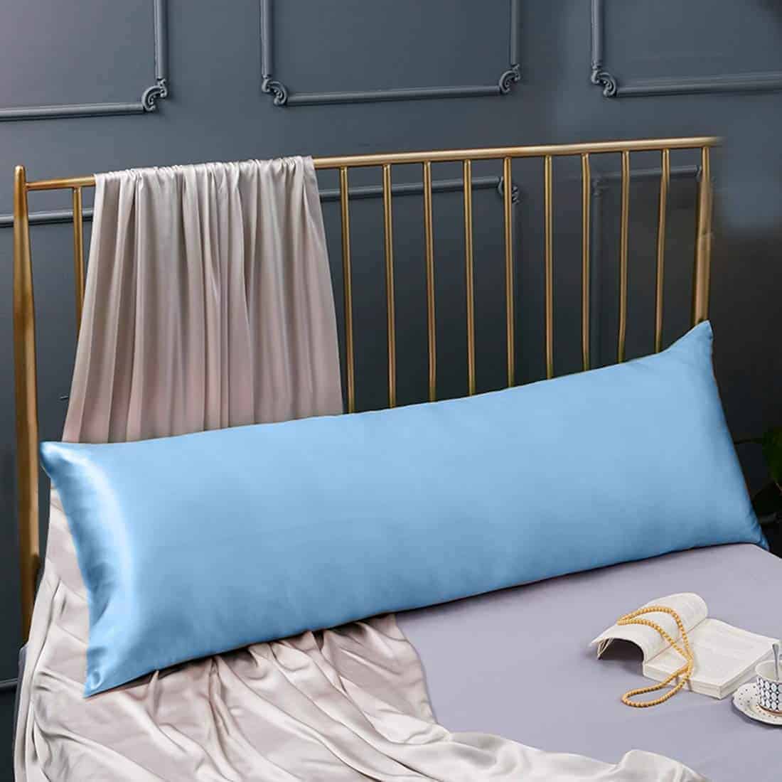 Funda de almohada corporal de seda 100% Cozysilk para