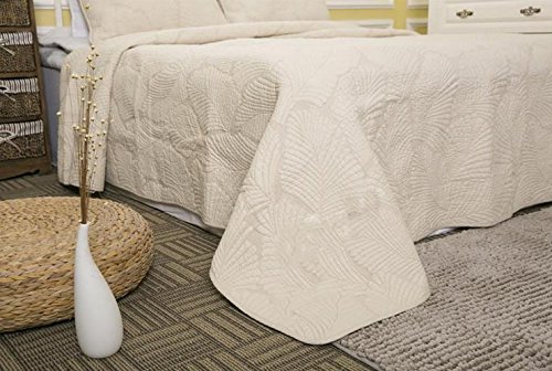 Juego de 3 piezas de Colcha Beige HHNSI para Cama Queen - Imagen 4