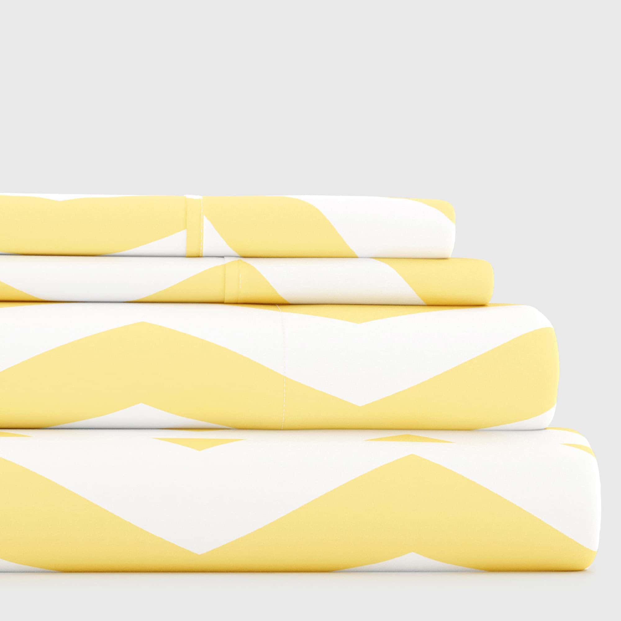 Juego de sábanas California King de microfibra con patrón