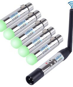CHINLY 6pcs 2.4G DMX512 Inalámbrico 1 Transmisor Masculino