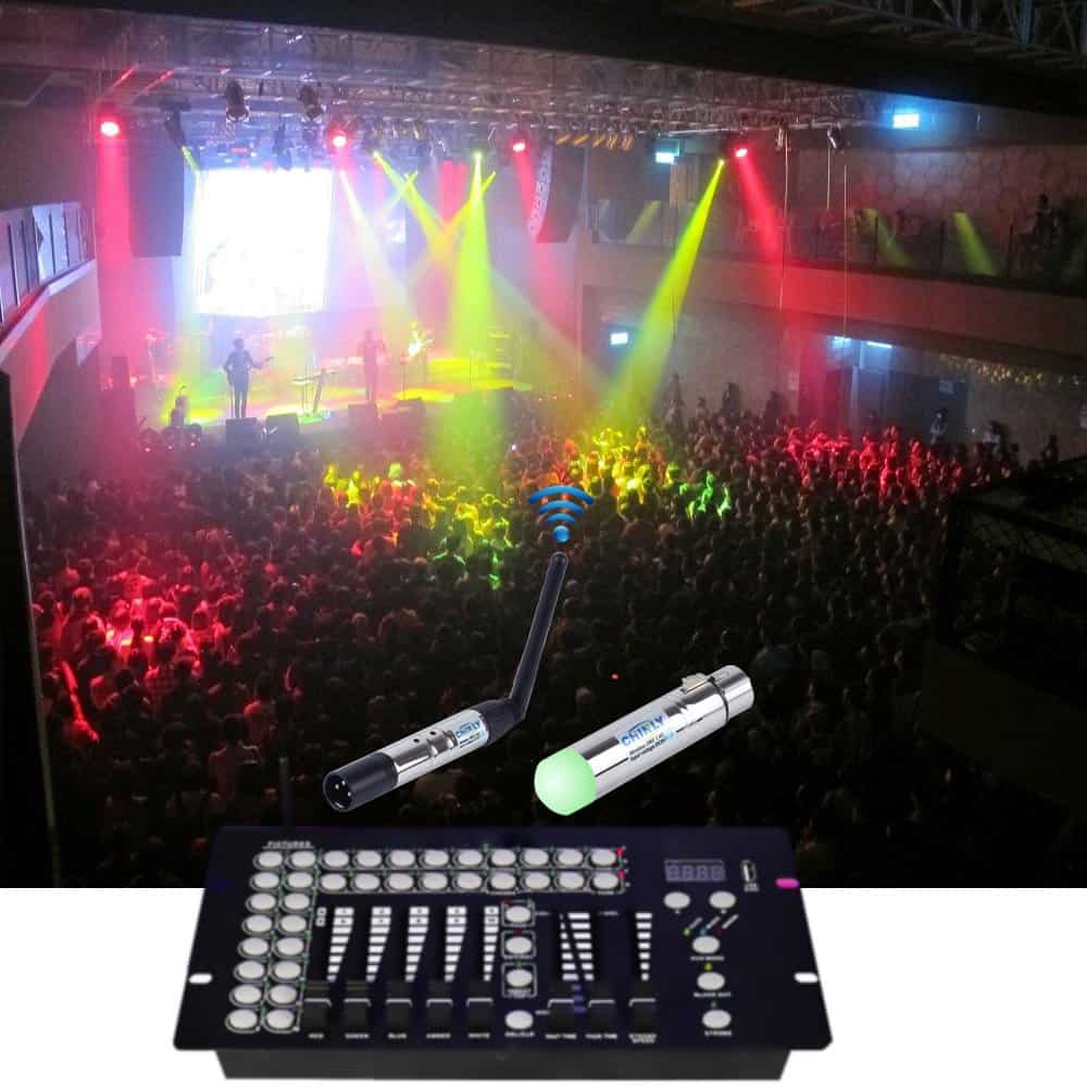CHINLY 6pcs 2.4G DMX512 Inalámbrico 1 Transmisor Masculino - Imagen 8
